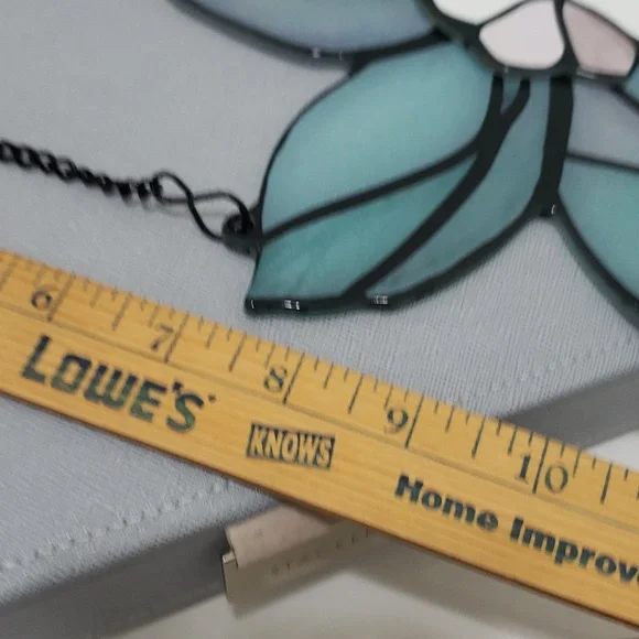 Stained Glass Flower Shape with Chain for Hanging - Picture 9 of 10